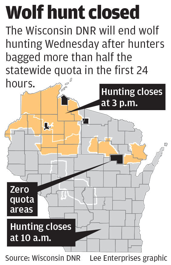 Wolf hunt zone map